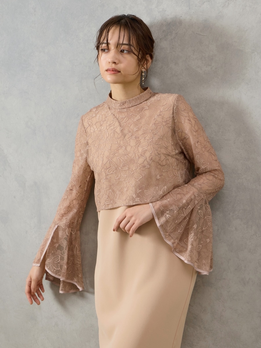 ブラウス付マルチWAY Iラインドレス(S ベージュ): AIMER | エメ