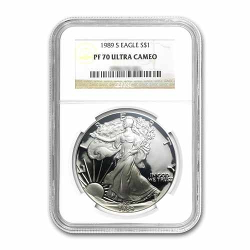 1989 $1 Silver American Eagle PF70 | U.S Gold Bureau