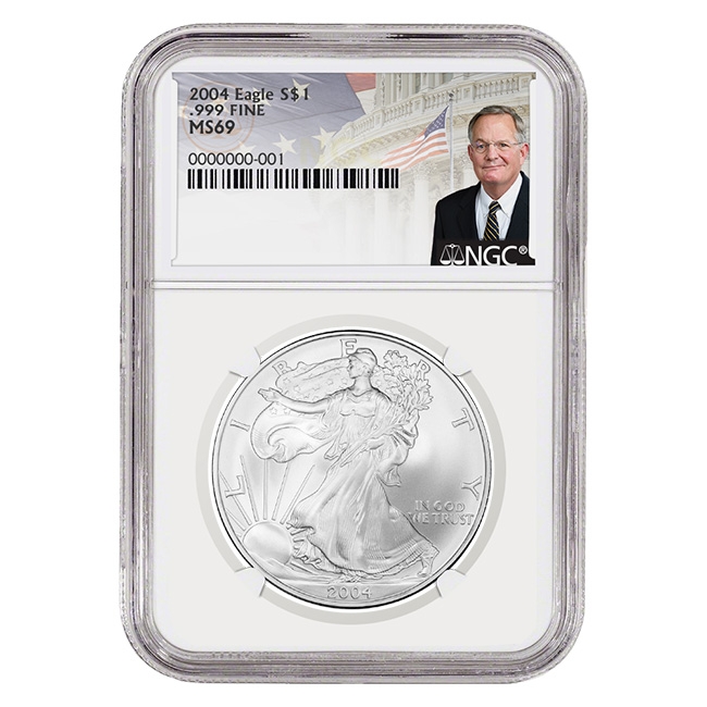 2004 $1 Silver American Eagle MS69 | U.S.Gold Bureau