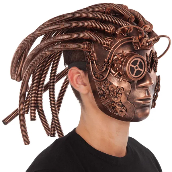 フルスチームパンクマスク - メンケス