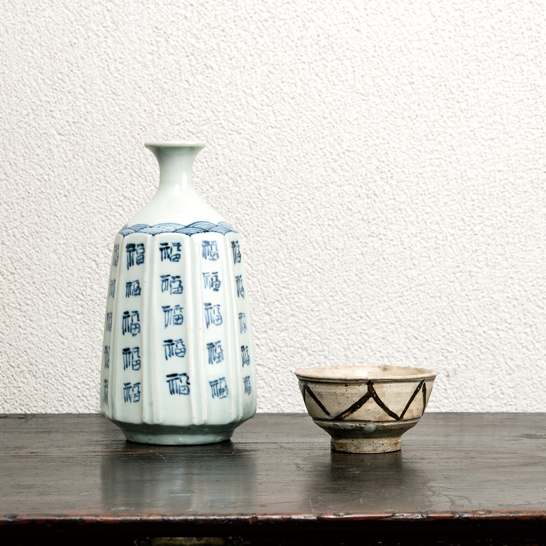 京阿蘭陀 筒盃 酒器 古美術 古道具 アンティーク 京阿蘭陀 筒盃 酒器