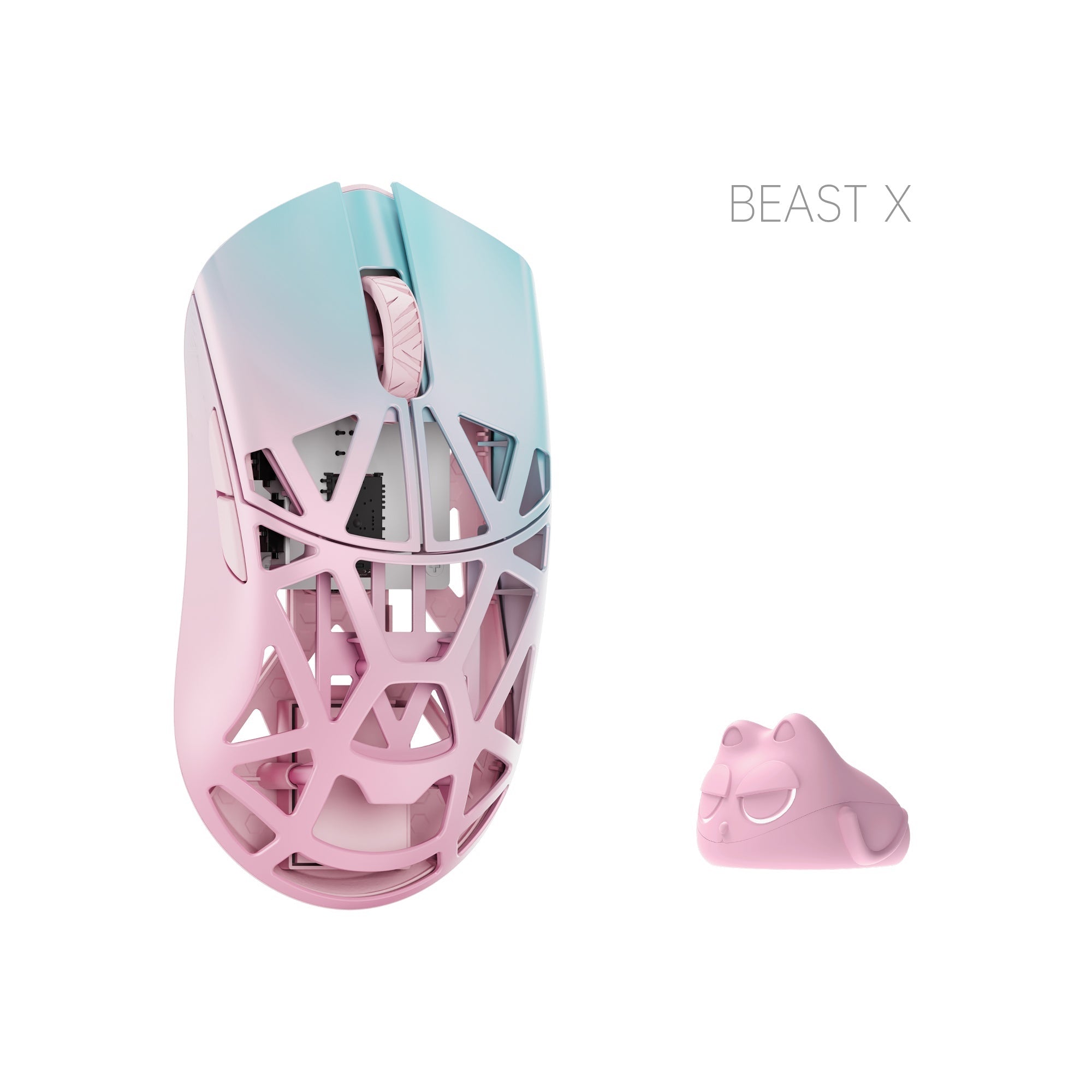 マウス・トラックボール WLMOUSE BeastX Pro Tempered Pink Rabbit