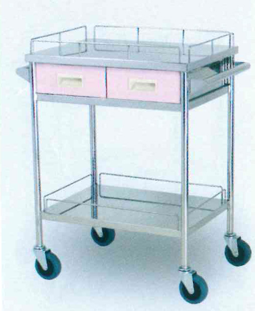 医療用ステンレスワゴン ドクターキャビネット 回診車 器械台 機械台
