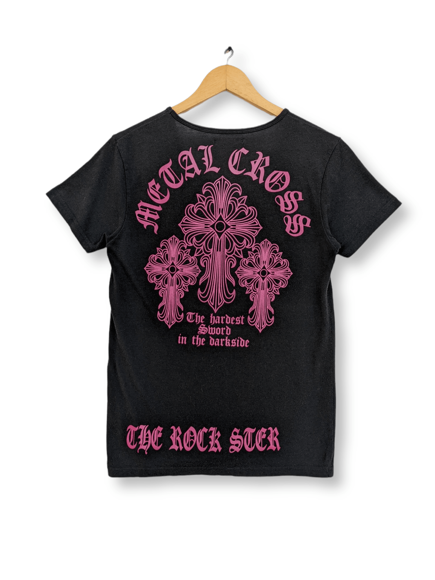 Chrome Hearts Inspired Metal Cross V Neck T-shirt