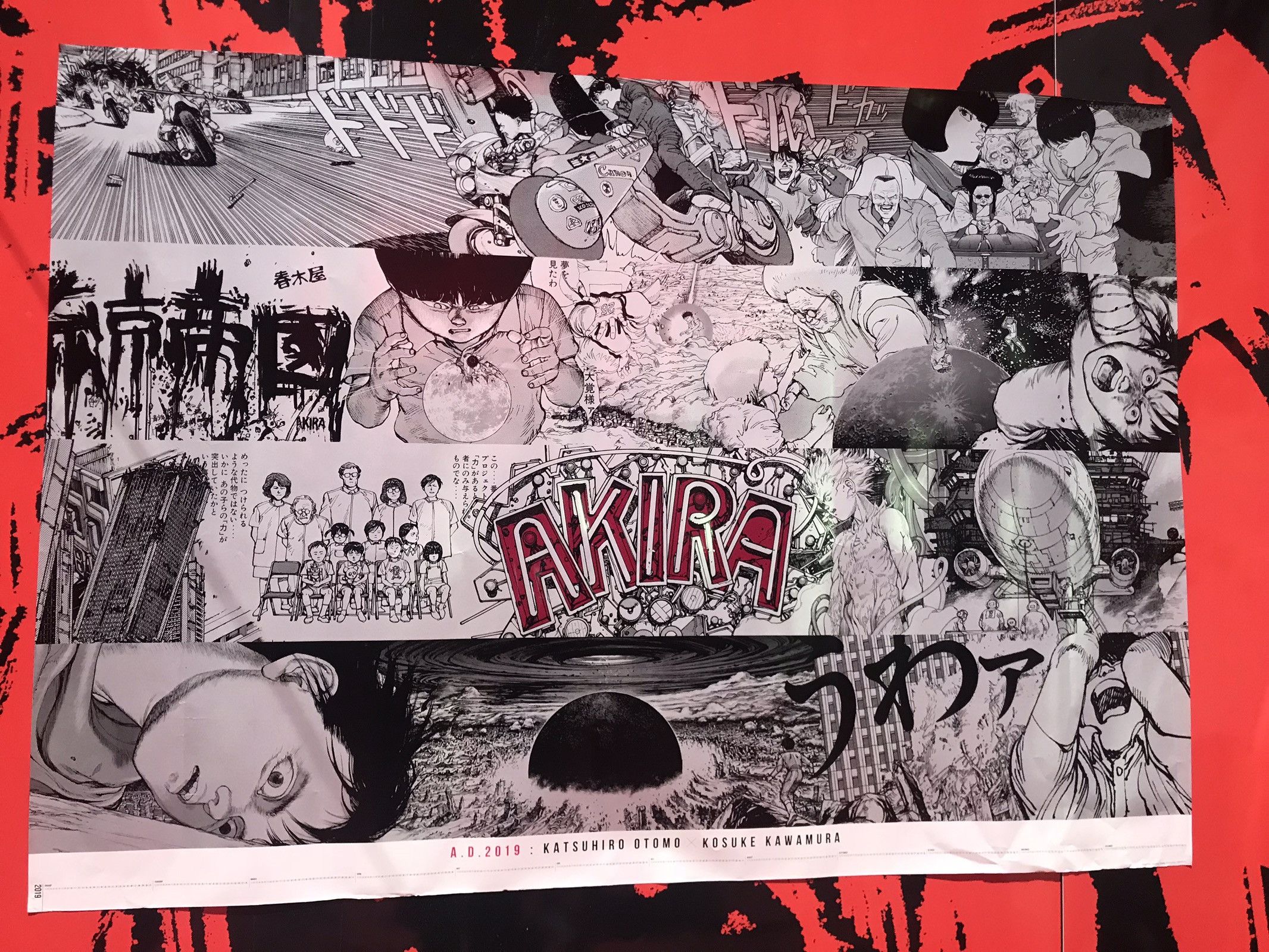 送料込】A.D.2019 AKIRA ART WALL CALENDAR