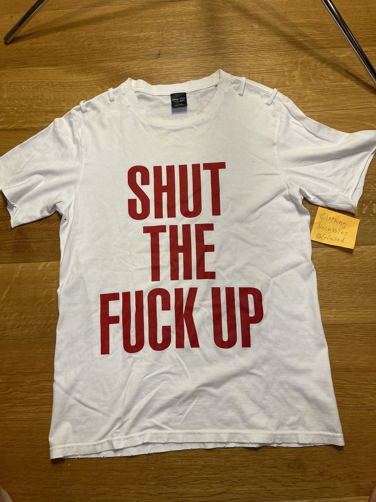 Number (N)ine Number Nine Shut The Fuck Up tee | Grailed