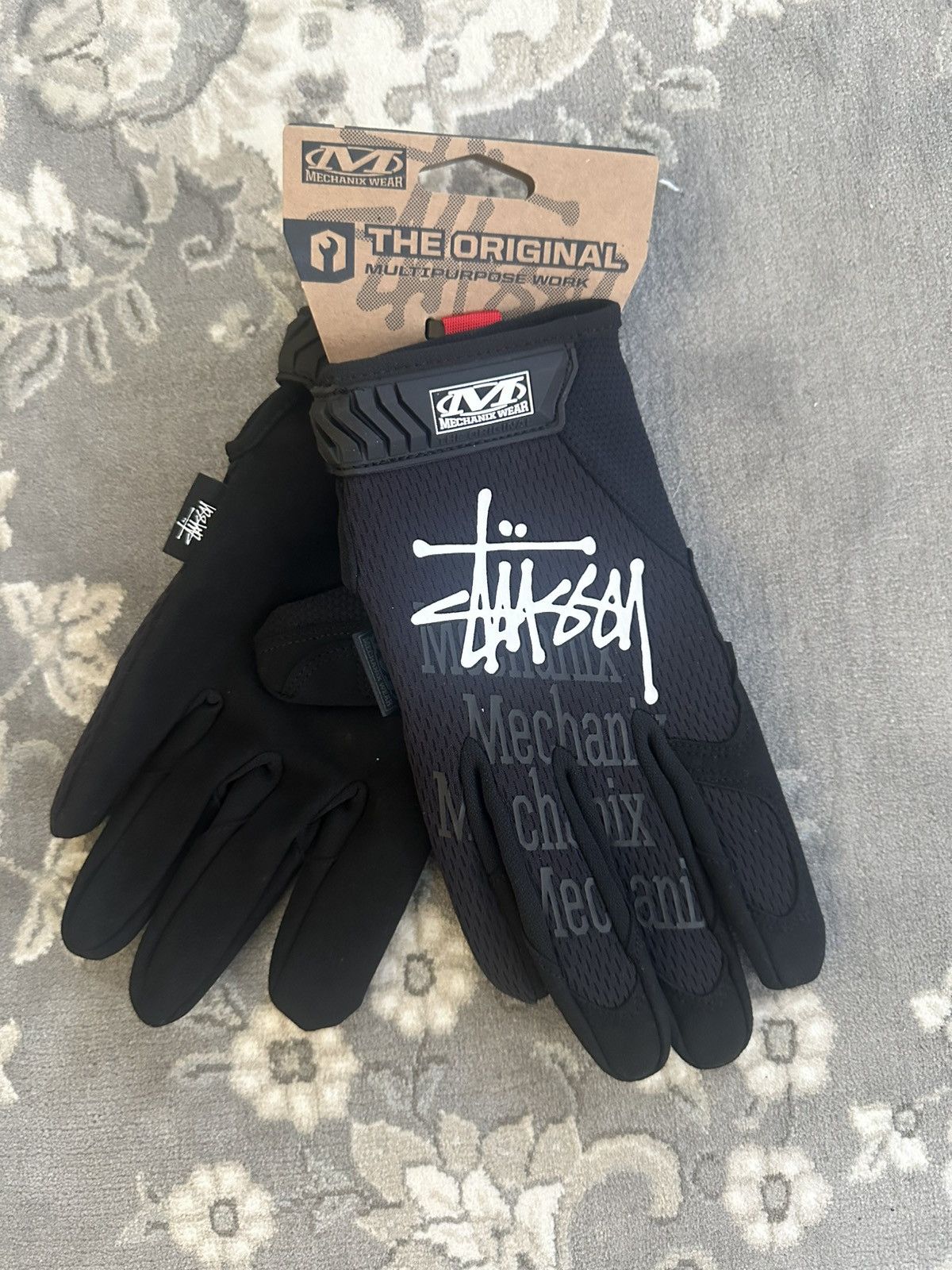 STUSSY MECHANIX GLOVES (XL) ステッカー付き Mechanix Gloves – Black