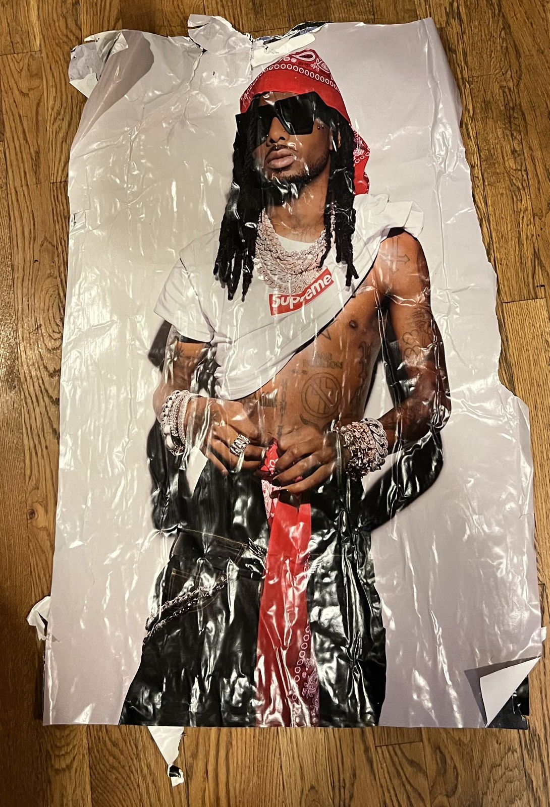 フレーム付属】Playboi Carti Supreme ポスター フレーム付属】Playboi