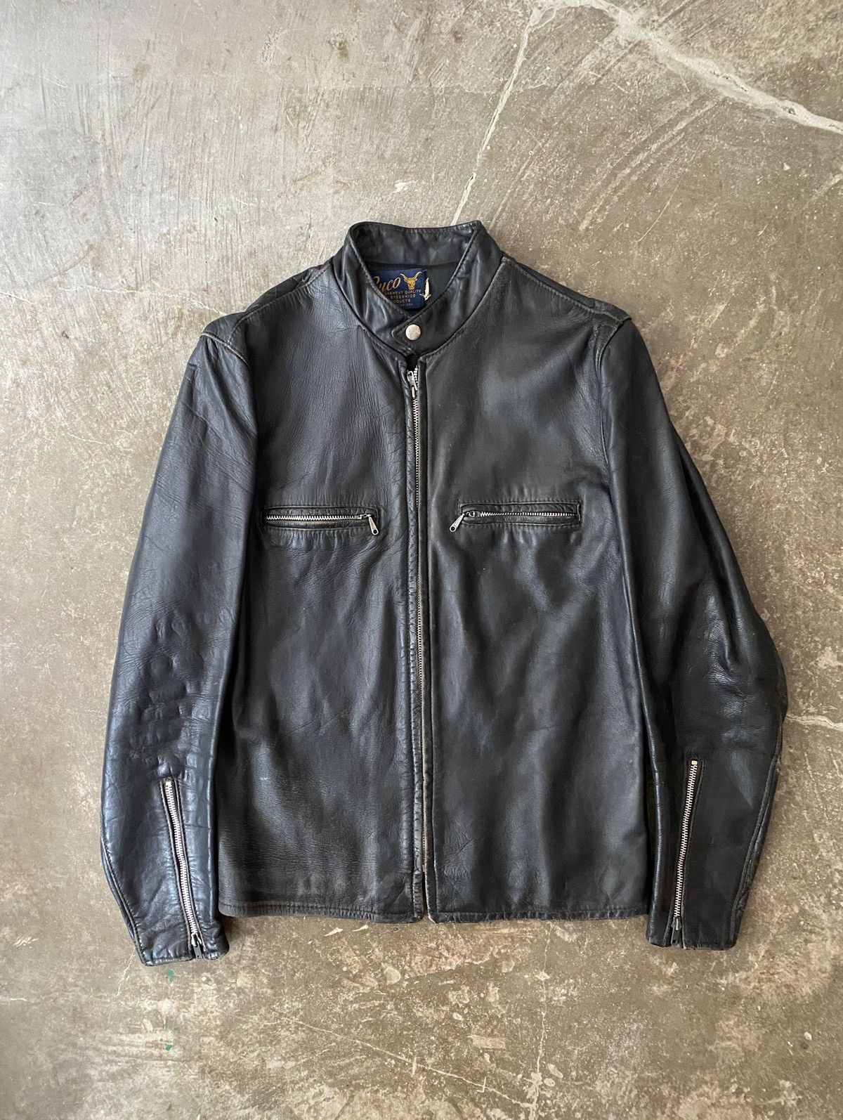 50s Leather Jacket シングル 40 TALON 50s Leather Jacket シングル