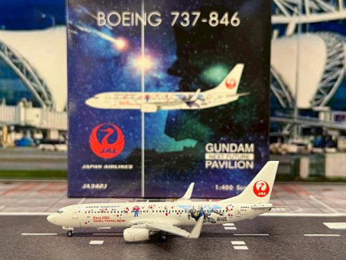 phoenix 1/400 JAL B737-846 JA342J ガンダム phoenix 1/400 JAL B737