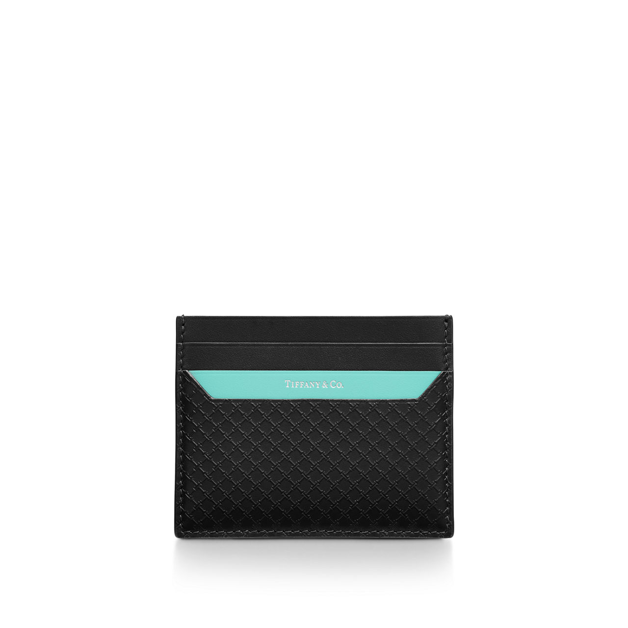 Tiffany T:Square Card Case in Black Leather | Tiffany & Co. US