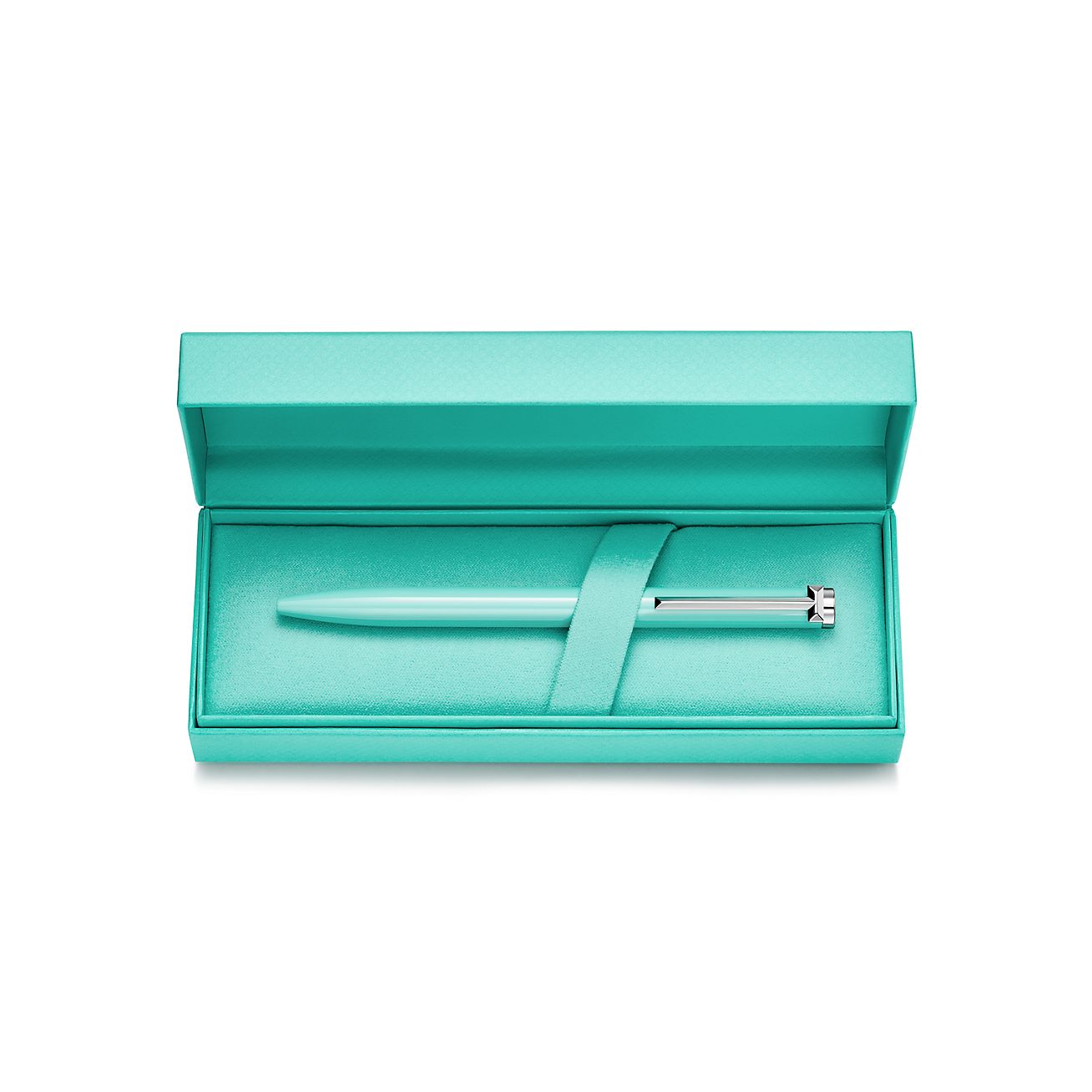Tiffany & Co. 水色ボールペン 専用ポーチと箱付き 【公式通販】