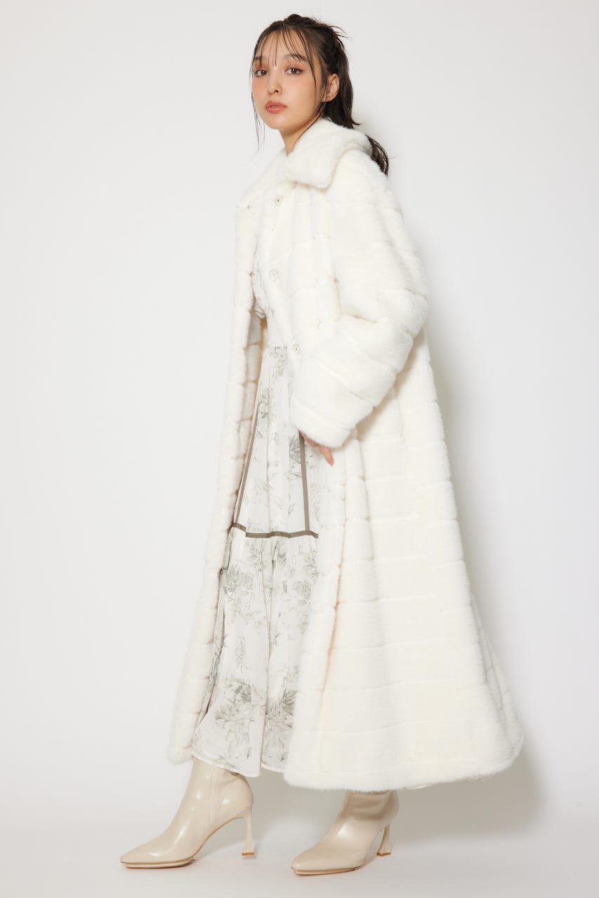 rienda | ニュアンスラインフェイクファーコート (コート ) |SHEL'TTER