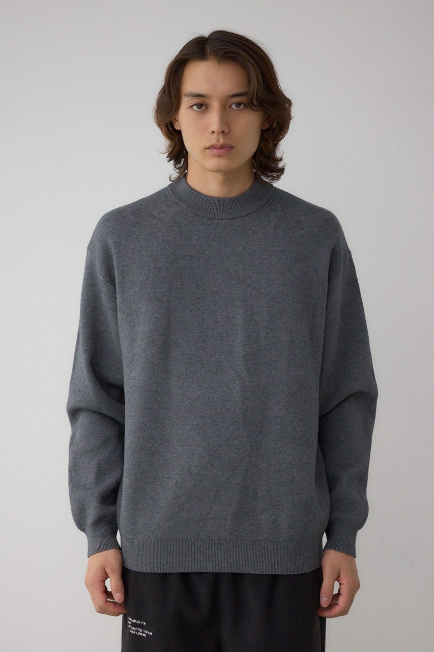 AZUL BY MOUSSY | スムースニットモックネックトップス (ニット