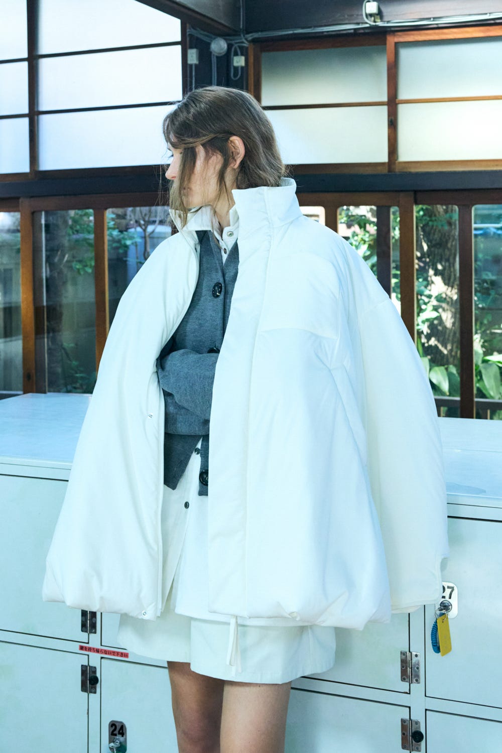 tuck-hem blouson｜S｜Mushroom｜coat｜någonstans official online