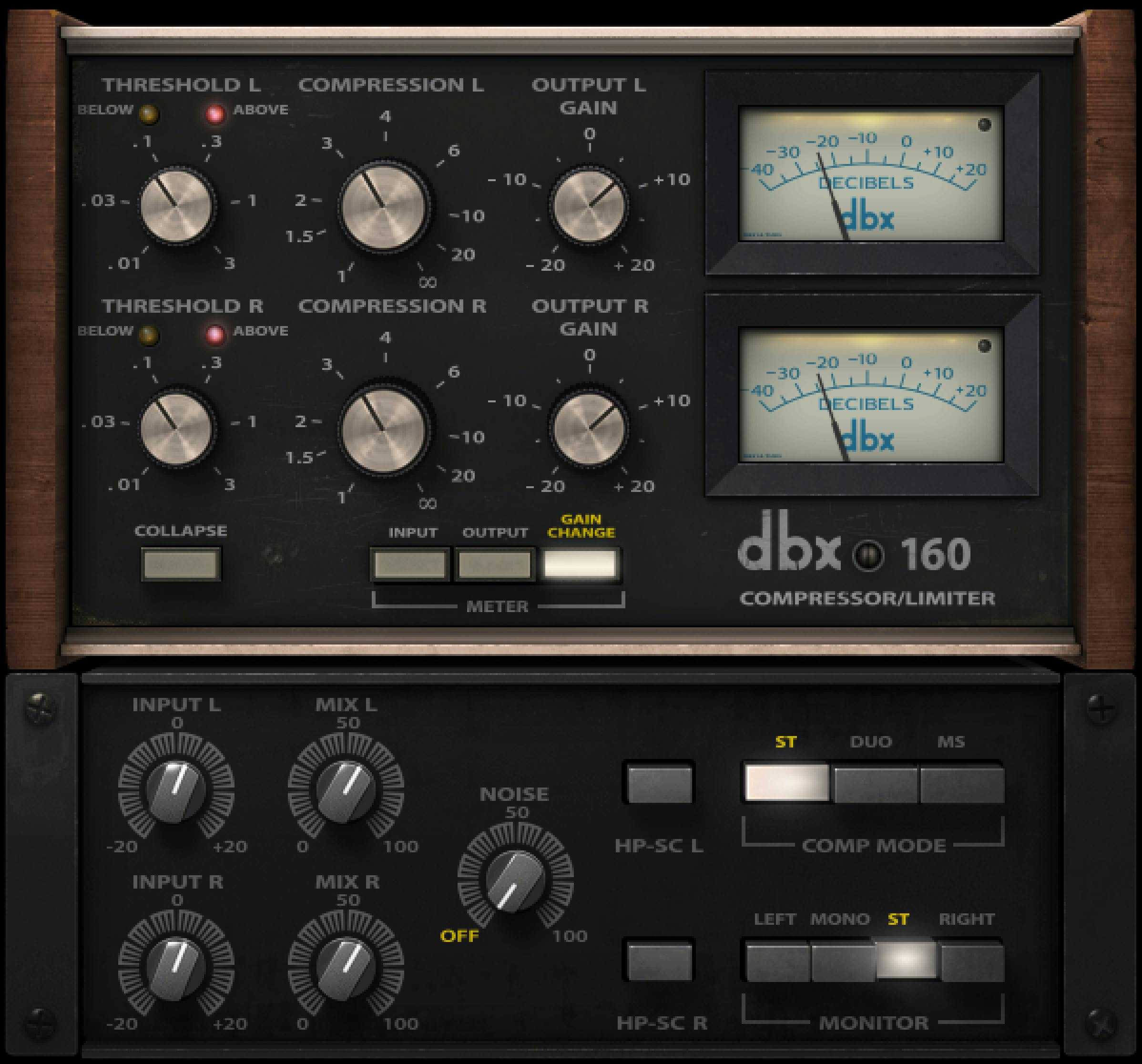 dbx® 160 Compressor / Limiter Plugin