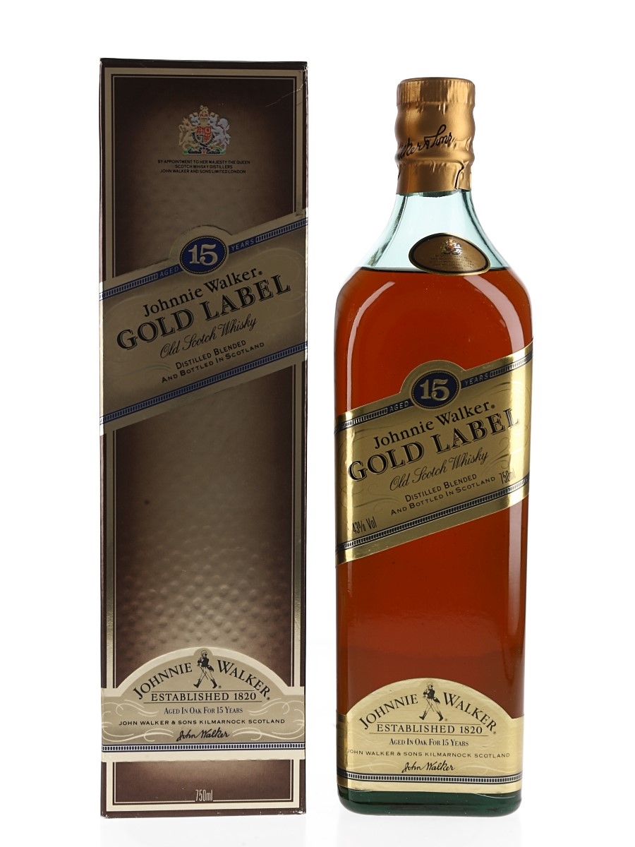 Johnnie Walker Gold Label 15 Year Old - Lot 182098 - Buy/Sell
