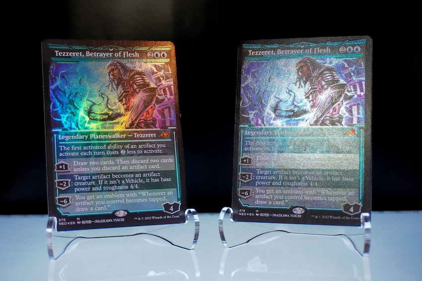PSA10 MTG 貪る混沌、碑出告 FOIL ネオンインク青 神河 PSA10 MTG 貪る