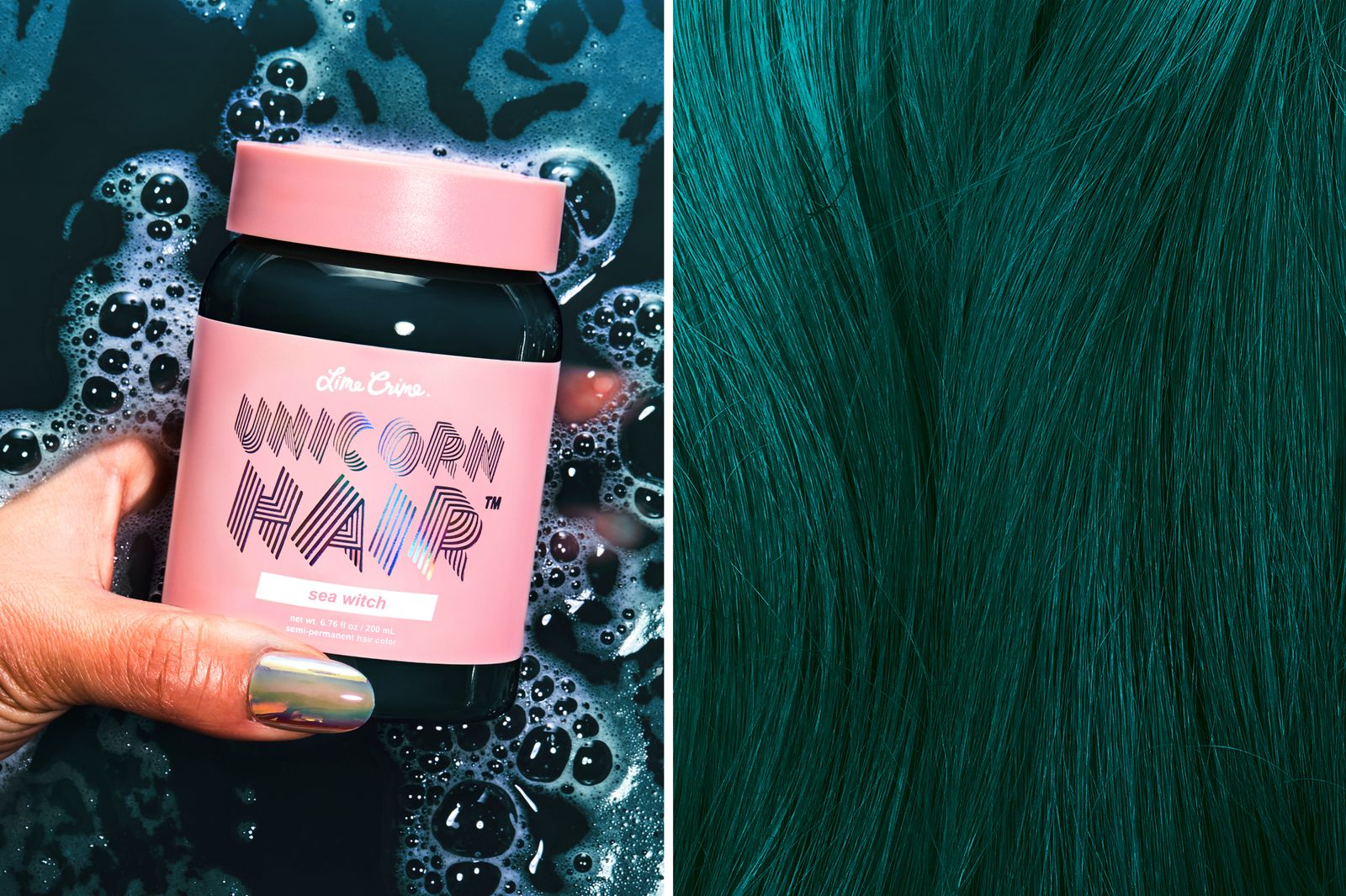Lime Crime Dark Unicorn Hair Dye Lets Brunettes Go Bright Without