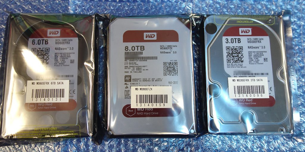 ウエスタンデジタルからNAS用8TBハードディスクドライブWD Redシリーズ