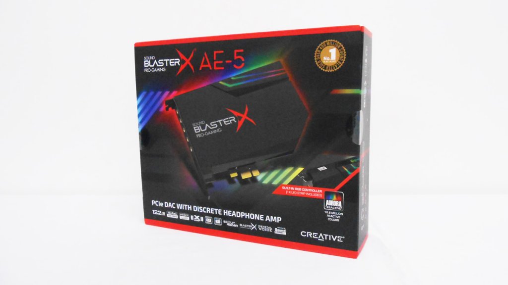 ハイレゾ再生対応でRGB LED搭載のPCIe接続サウンドカード「Creative