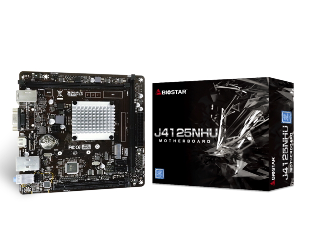 BIOSTAR J4125NHU インテル Gemini Lake シリーズ intel Celeron