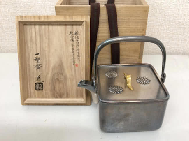 純銀鶴頭香箸 一望斎銘共箱・共袋長谷川一望斎造純銀保証 高級香具