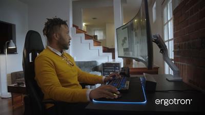 HDピボット付き HXデスクモニターアーム | エルゴトロン