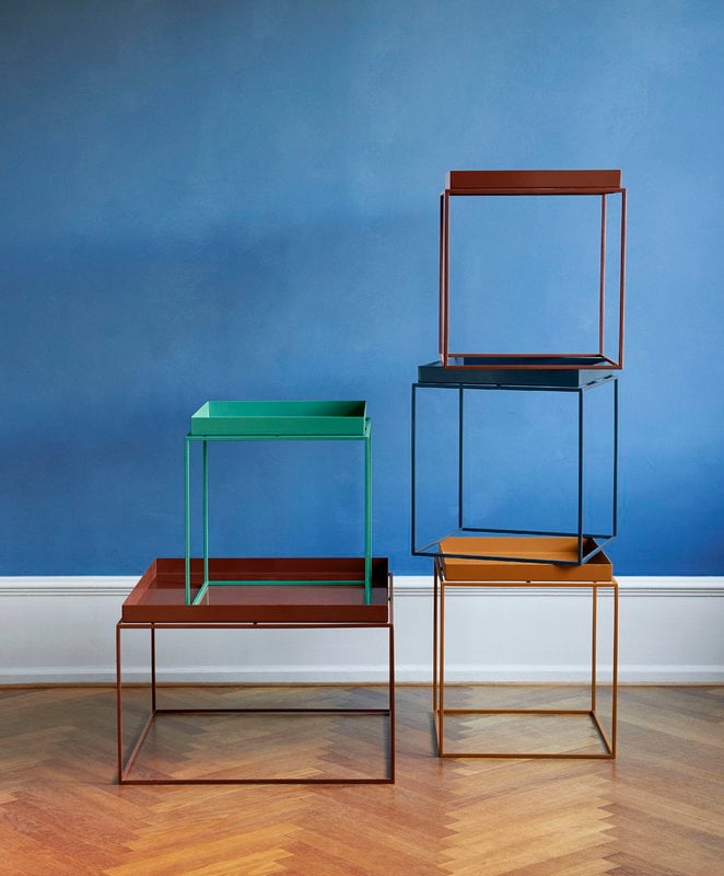 HAY Tray table medium square, deep blue | Finnish Design Shop NL