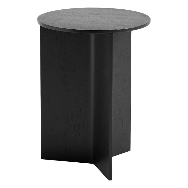 HAY Slit Wood table, 35 cm, high, black | Finnish Design Shop