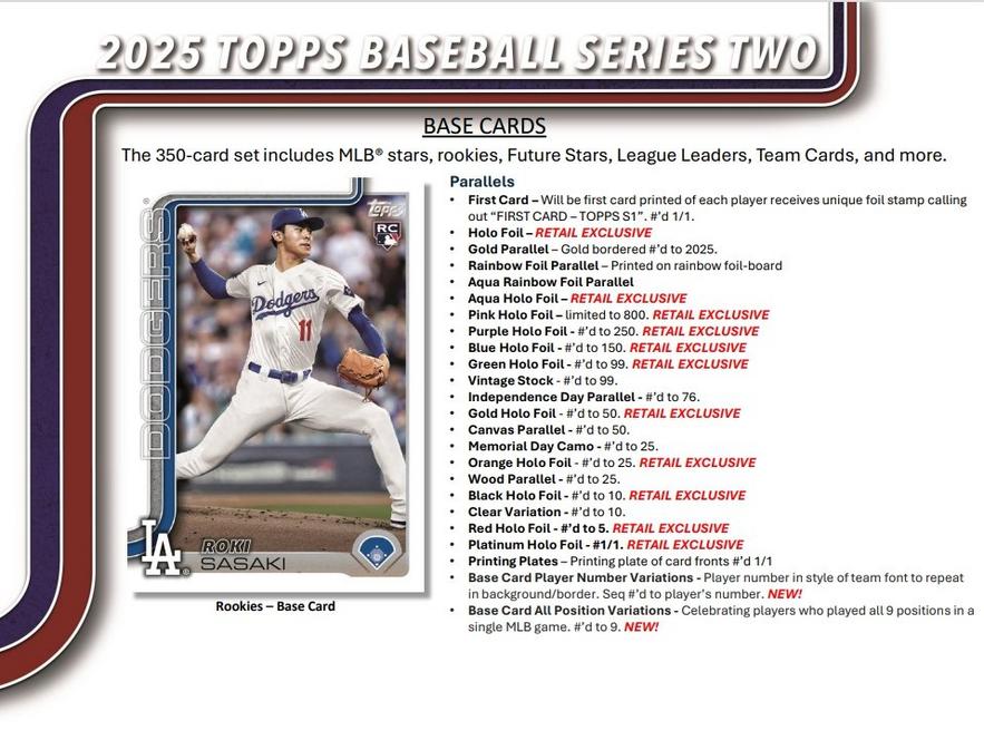 2025 Topps MLB Baseball Series 2 Mega Box | GameStop