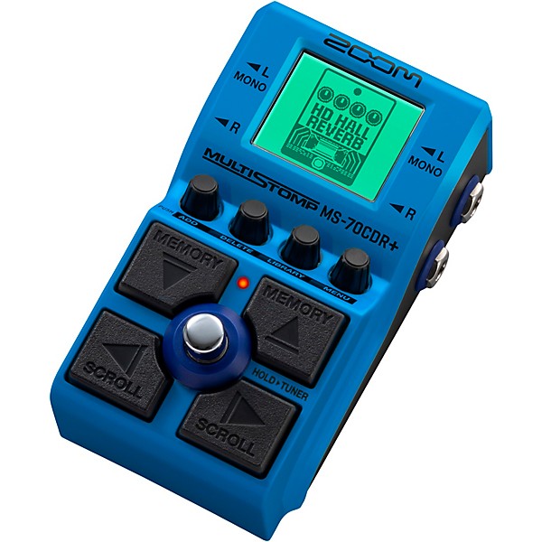 Zoom MS-70CDR+ MultiStomp Chorus/Delay/Reverb Effects Pedal Blue