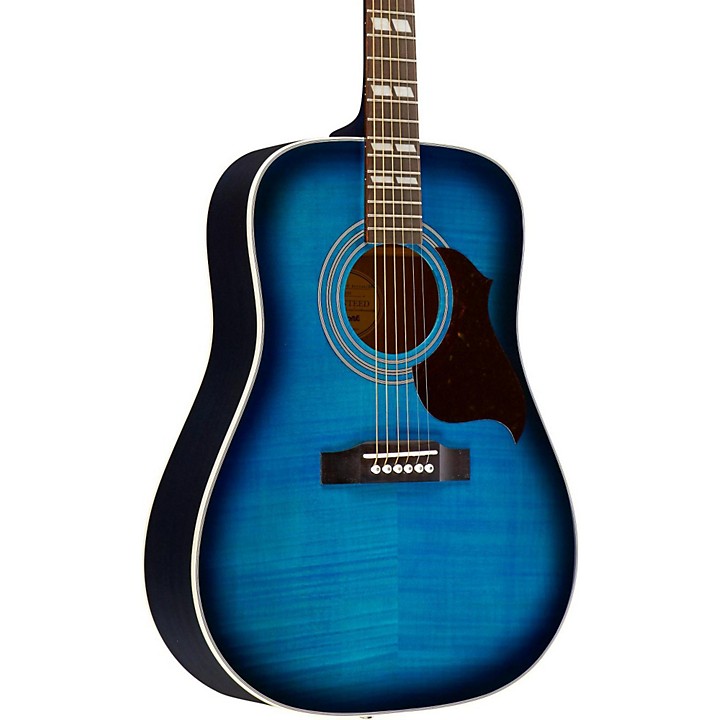 Restock Epiphone Hummingbird Artist Acoustic Guitar Blue Burst