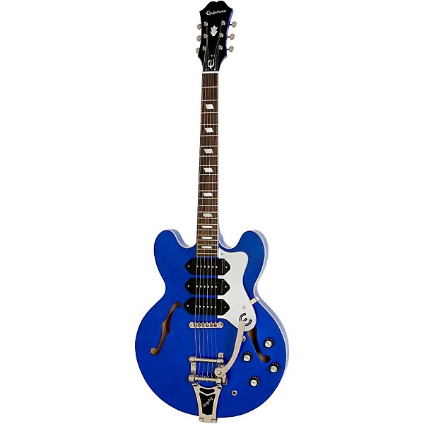 Open Box Epiphone Limited Edition Riviera Custom P93 Blue Royale