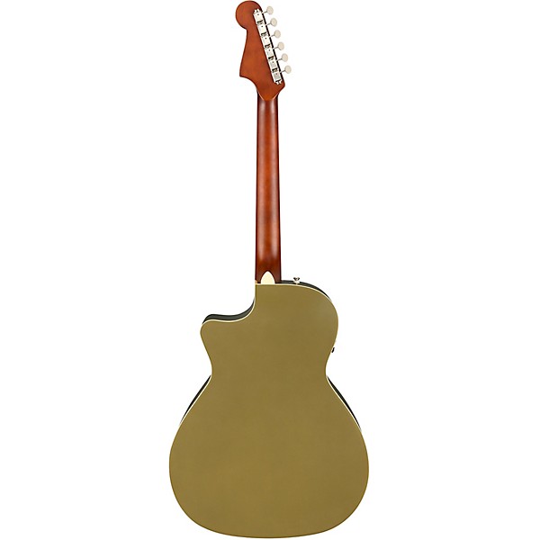 Fender California Newporter Player Acoustic-Electric Guitar Olive