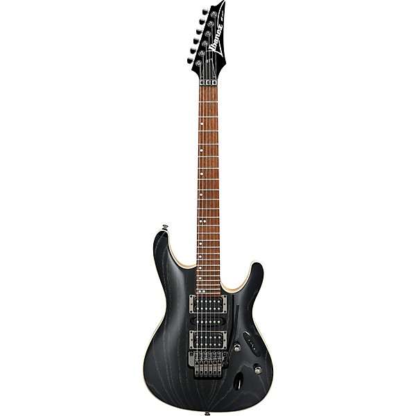 Ibanez S570AH Electric Guitar Silver Wave Black | Guitar Center