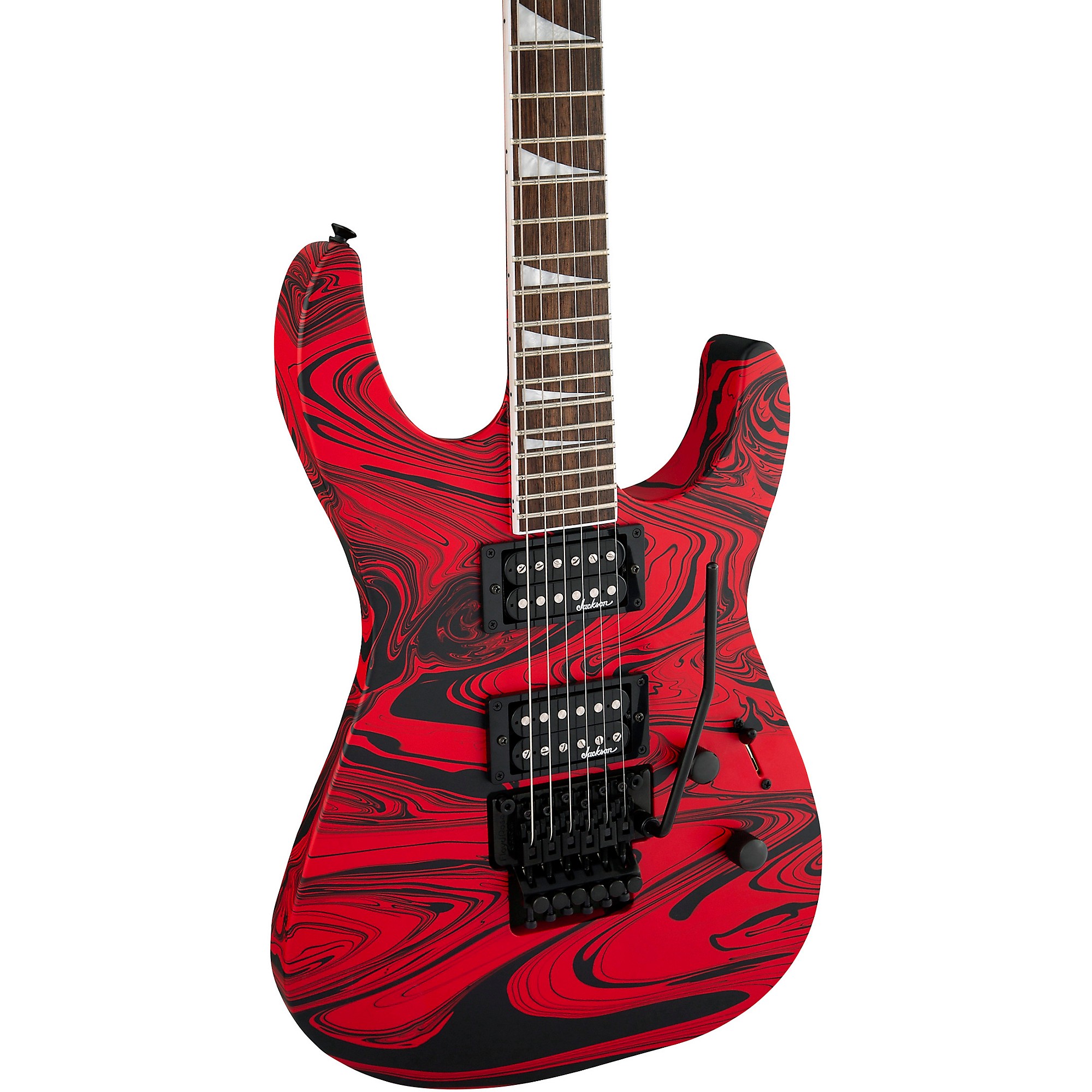 Jackson X Series Soloist SLX DX Swirl Electric Guitar Red Swirl