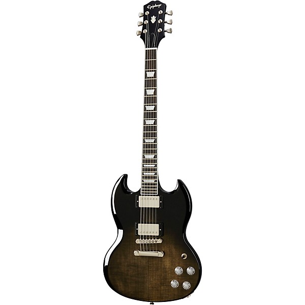 Epiphone SG Modern Figured Electric Guitar Trans Black | Guitar Center