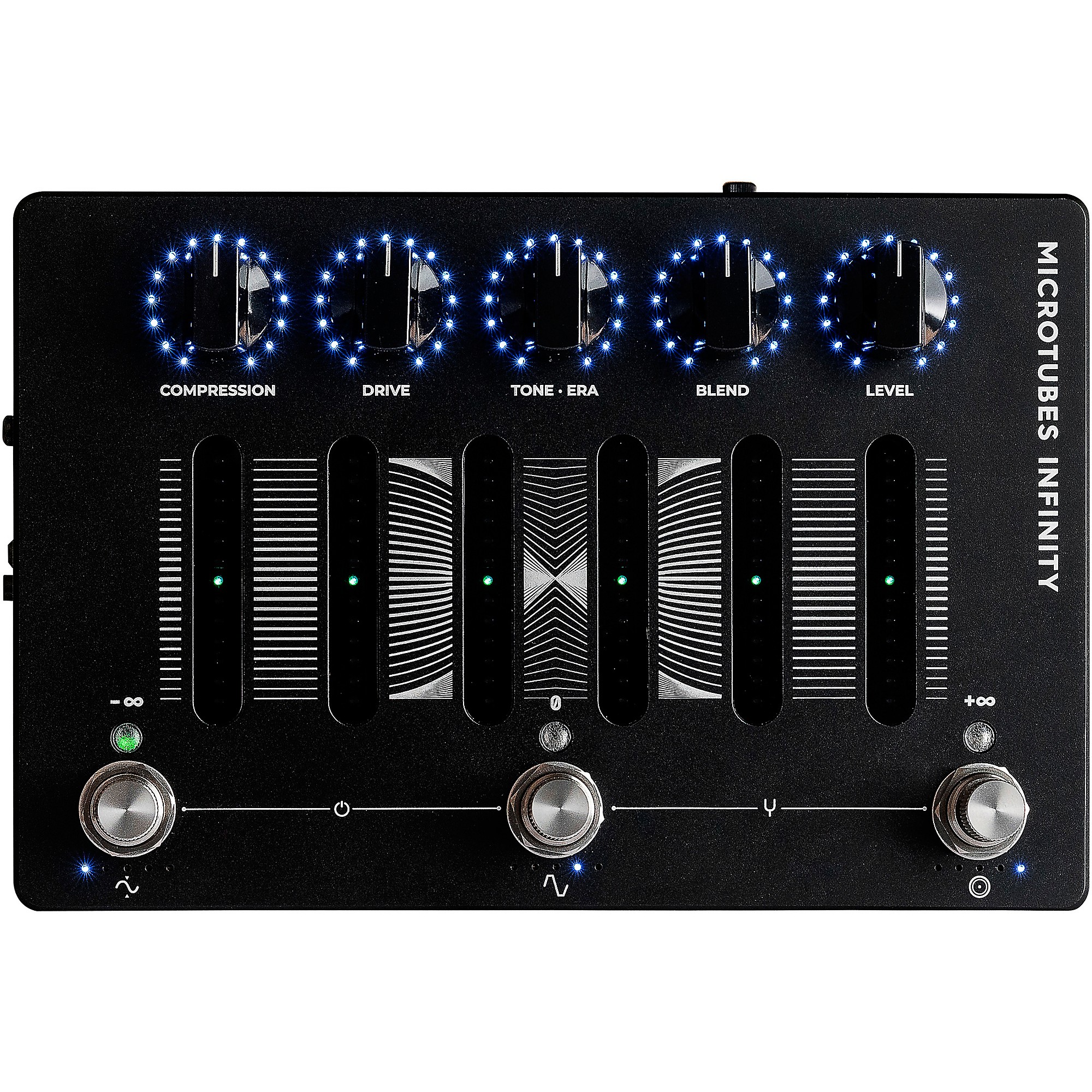 Darkglass Microtubes Infinity Distortion Effects Pedal Black
