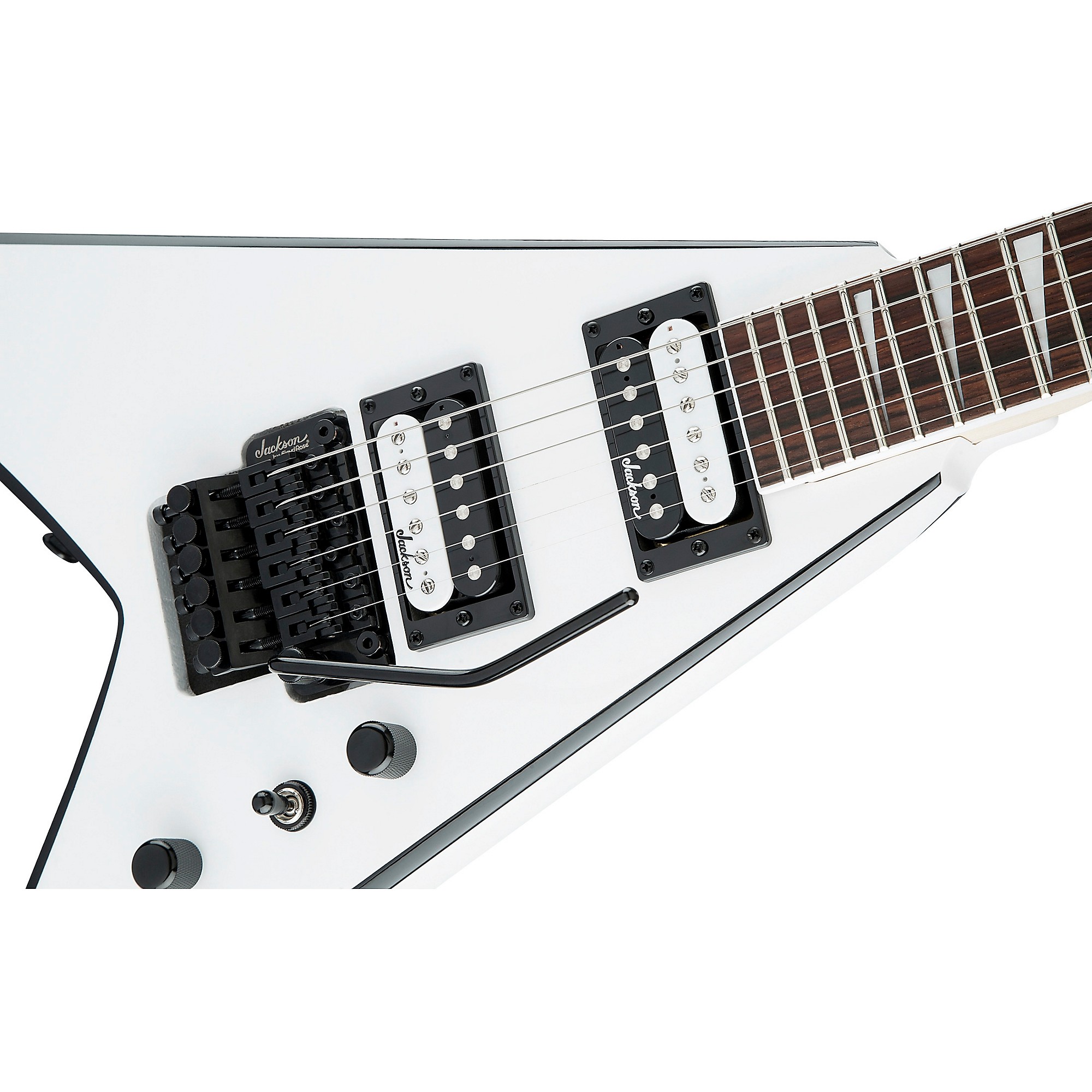 Jackson JS Series King V JS32 Electric Guitar White with Black