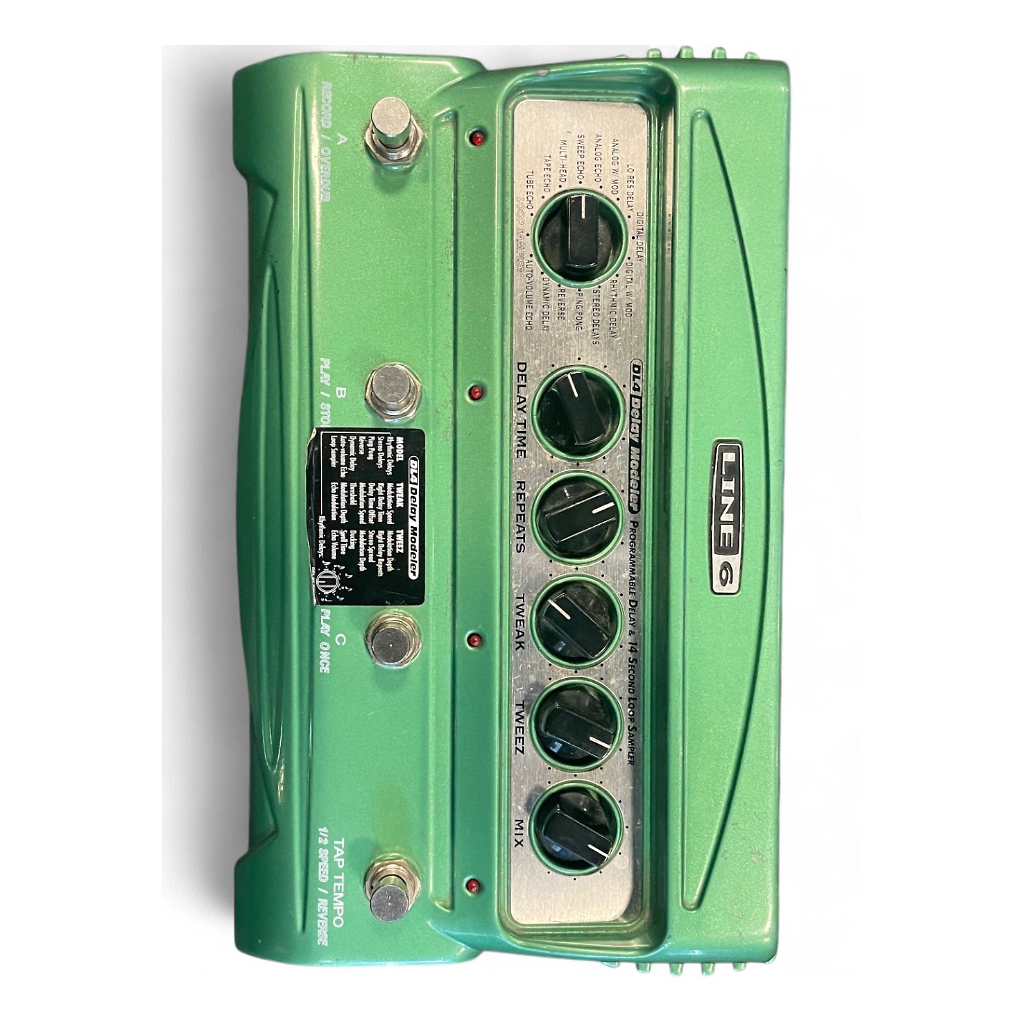 LINE 6 DL4 Delay Modeler グリーン アダプター無し LINE 6 DL4 Delay