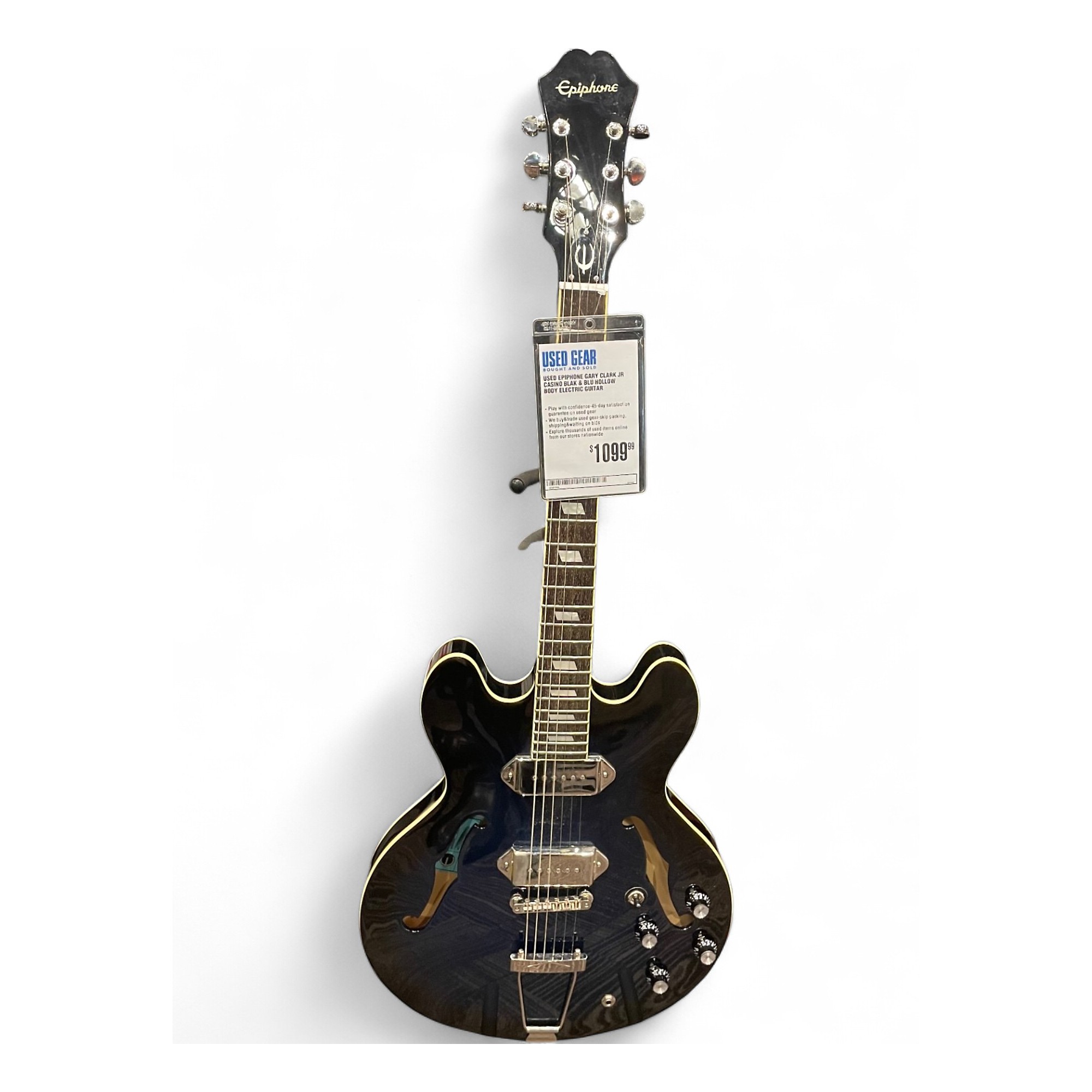 Used Epiphone Gary Clark Jr Casino Blak & Blu Hollow Body Electric