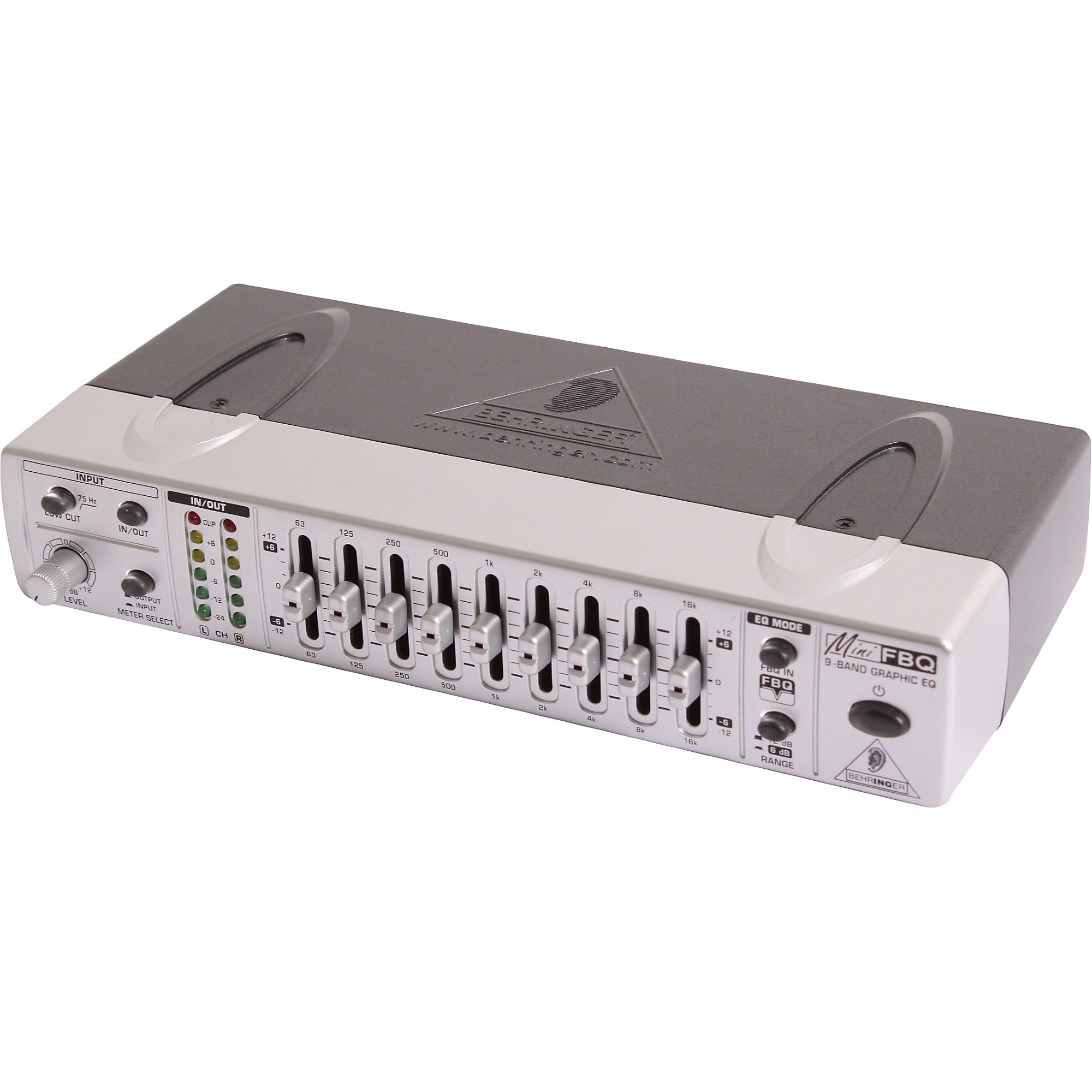 Open Box Behringer MINIFBQ FBQ800 9-Band Graphic Equalizer with