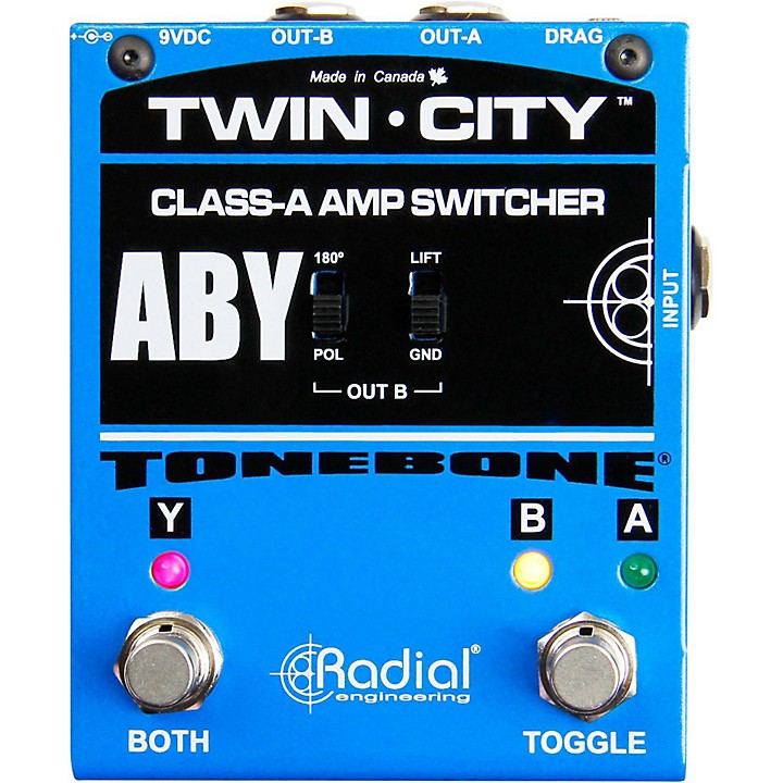 Radial Engineering Tonebone Twin-City Active ABY Switcher | Guitar