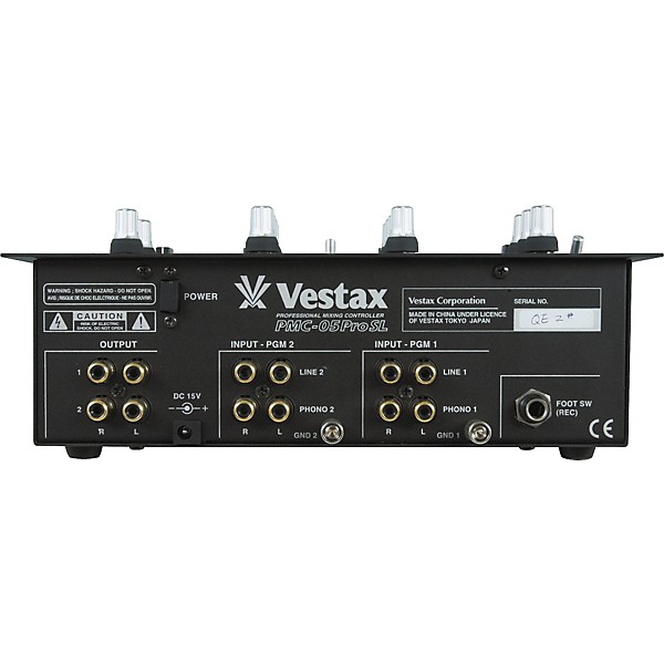 Vestax PMC-05PROSL DJ Mixer with Sampling | Guitar Center