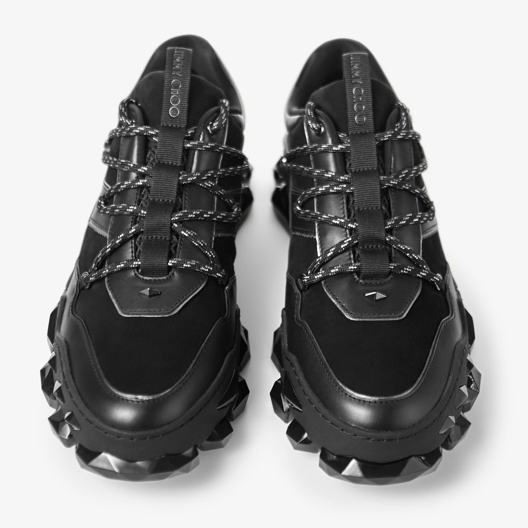 ダイヤモンド X II / M | ブラックレザー・スニーカー | ジミー チュウ