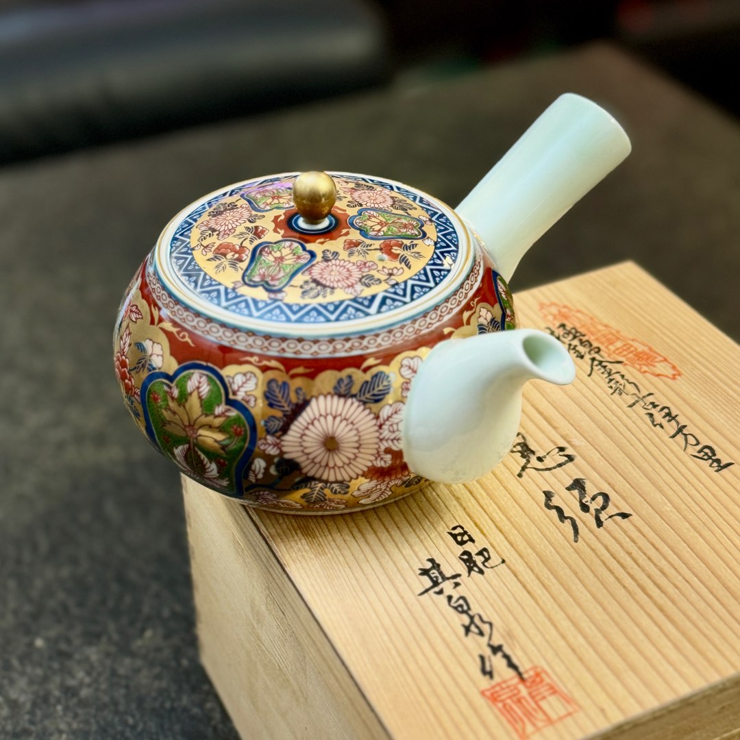 日肥其泉 昭和年製 カップ5客 極錦金彩古伊万里 有田焼 【日肥其泉昭和