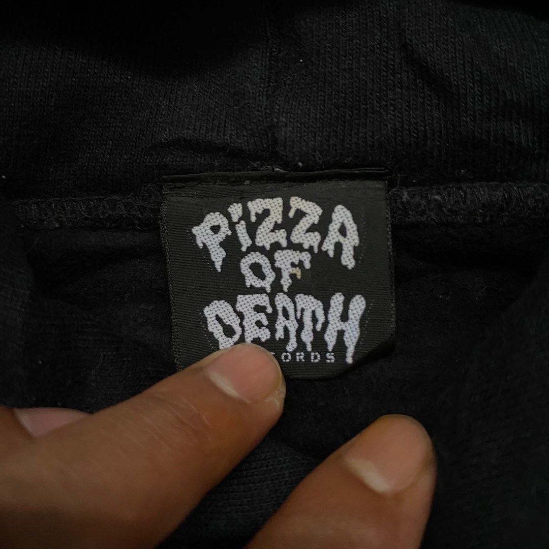 PIZZA OF DEATH×小沢健二 コラボTシャツ 黒地×ブルー Lサイズ / 伊勢丹