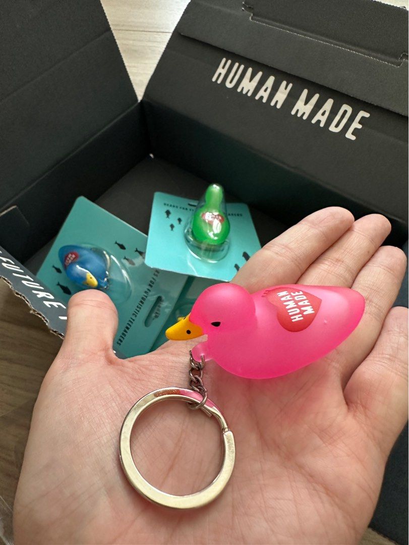 新品！ヒューマンメイド DUCK PVC KEY CHAIN キーチェーン ピンク