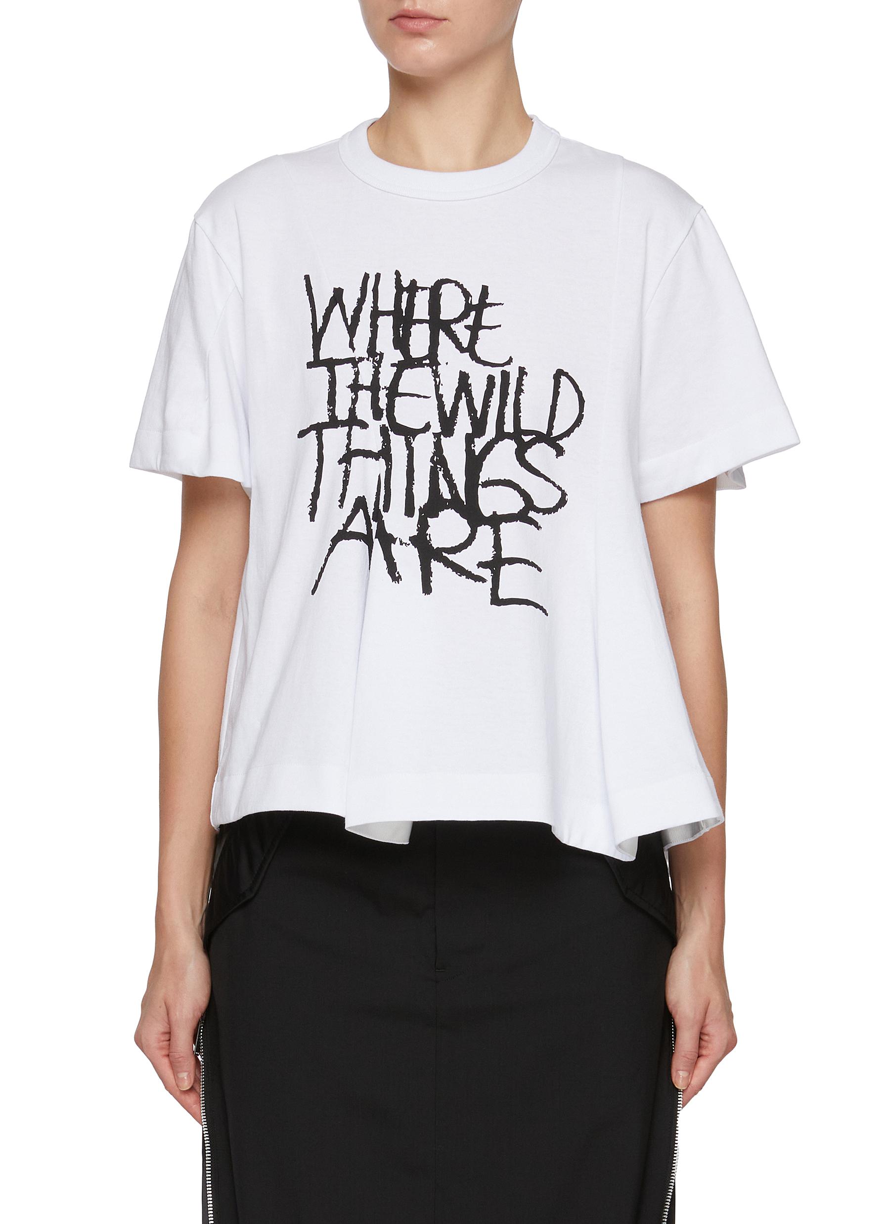 sacai WHERE THE WILD THINGS ARE Tシャツ WHERE THE WILD THINGS ARE